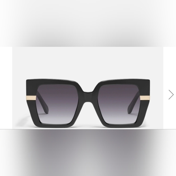 Quay‎ Notorious black smoke frame oversized square  display picture 3